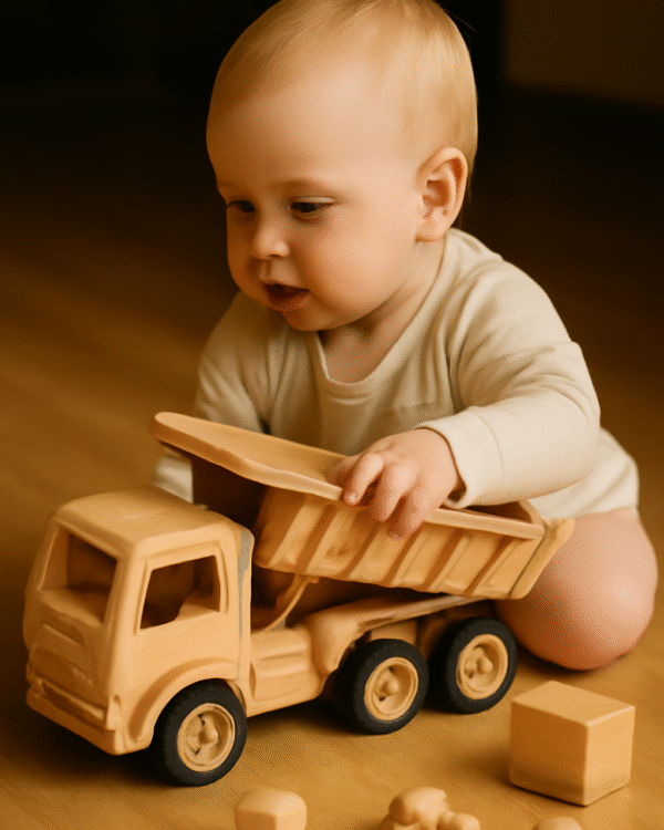 The Gentle Giant: A Baby's First Wooden Dump Truck Adventure